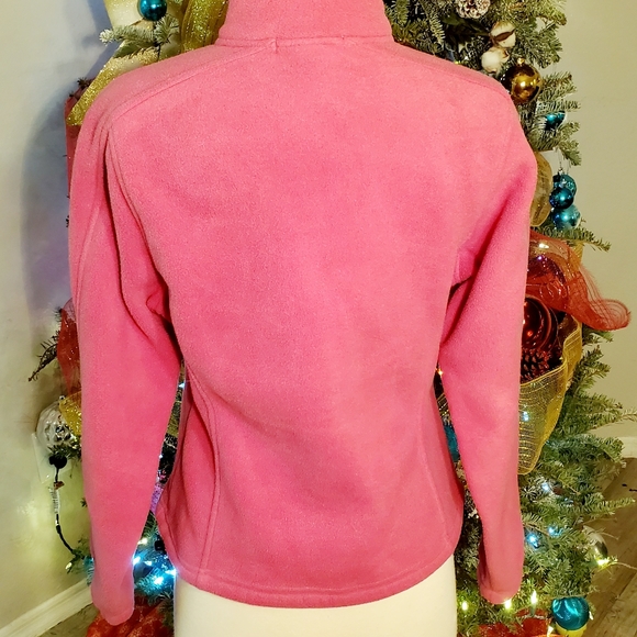Port Authority Womens Pink Value Fleece Jacket - Picture 4 of 7